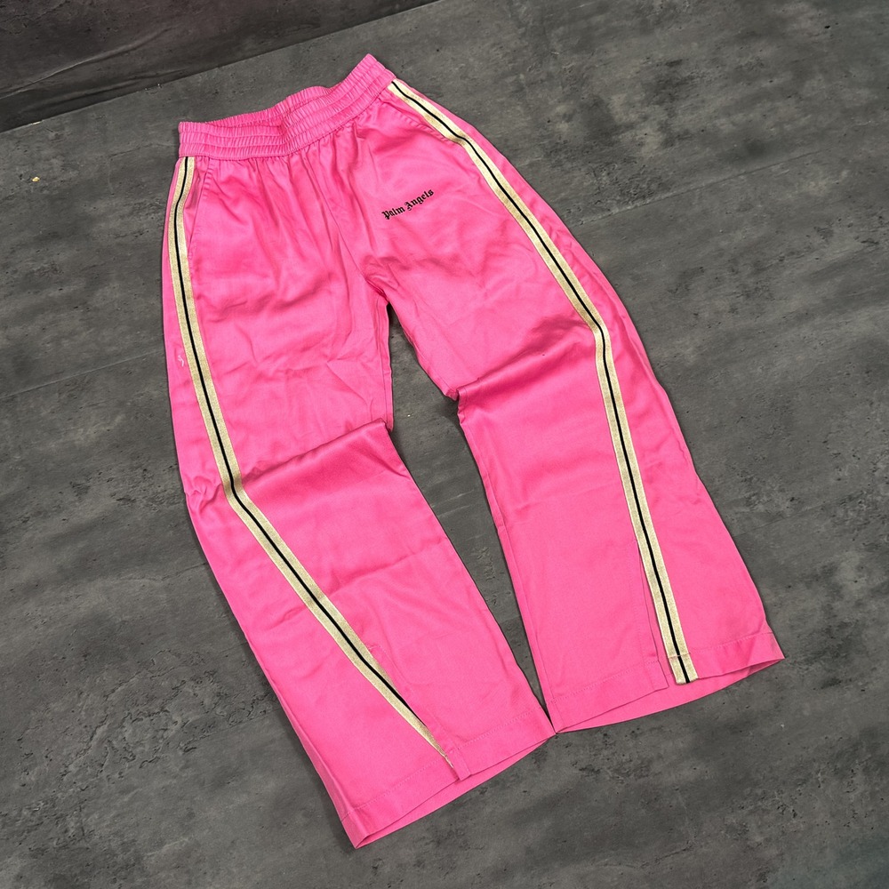 Palm Angles Pink Rayon Kids Track Pant's